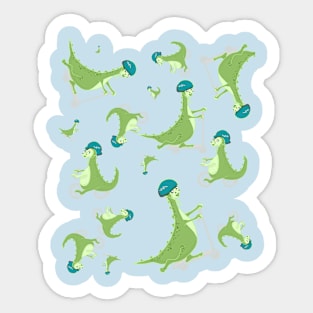 Cute Dinosaurs Pattern Sticker